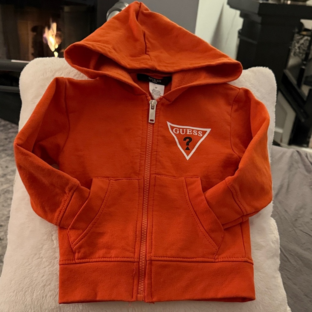 GUESS Kids Vibrant Orange Hoodie